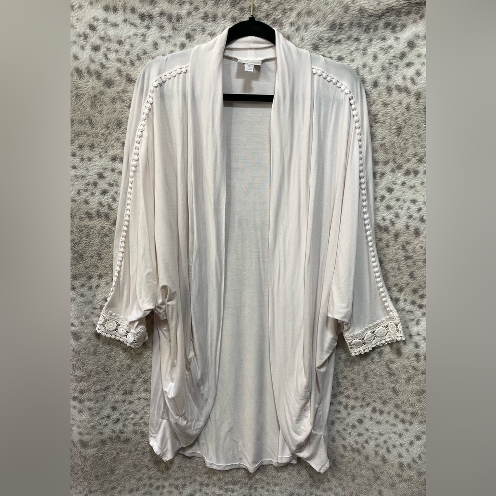 BISOU BISOU LACE SLEEVE KIMONO/CARDIGAN